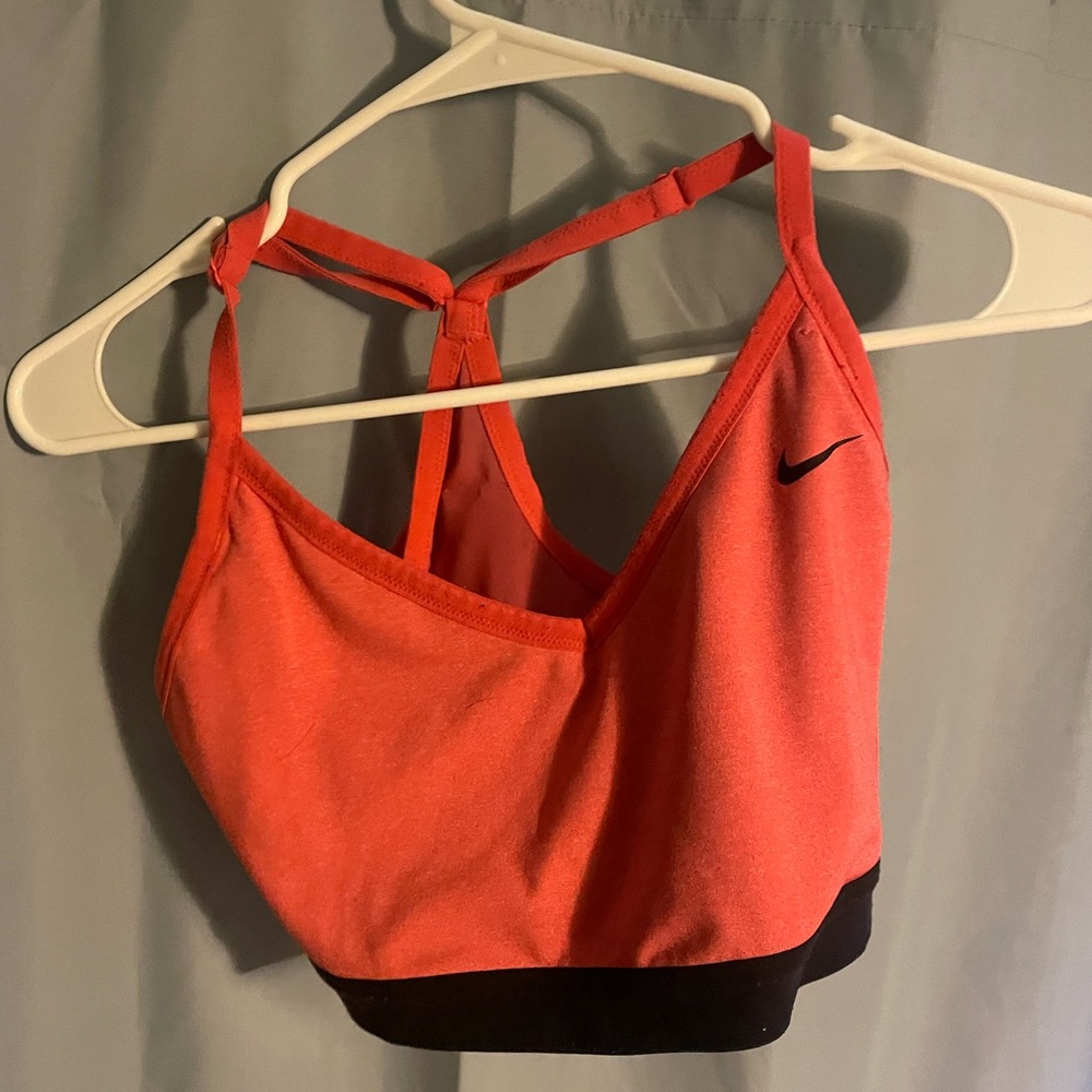 Coral Nike dry fit sports bra